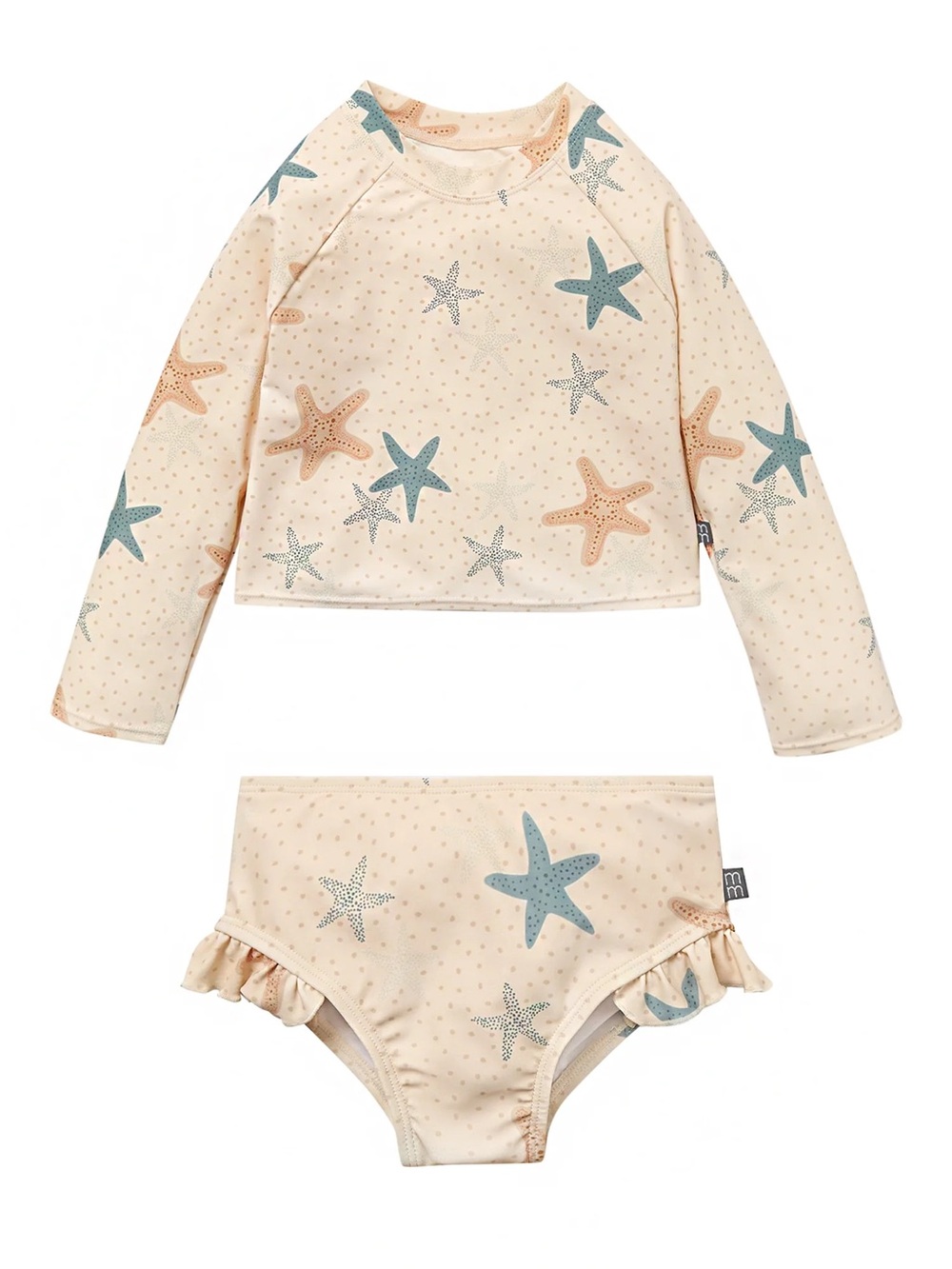Girls Infant Rashguard Swimsuit Set